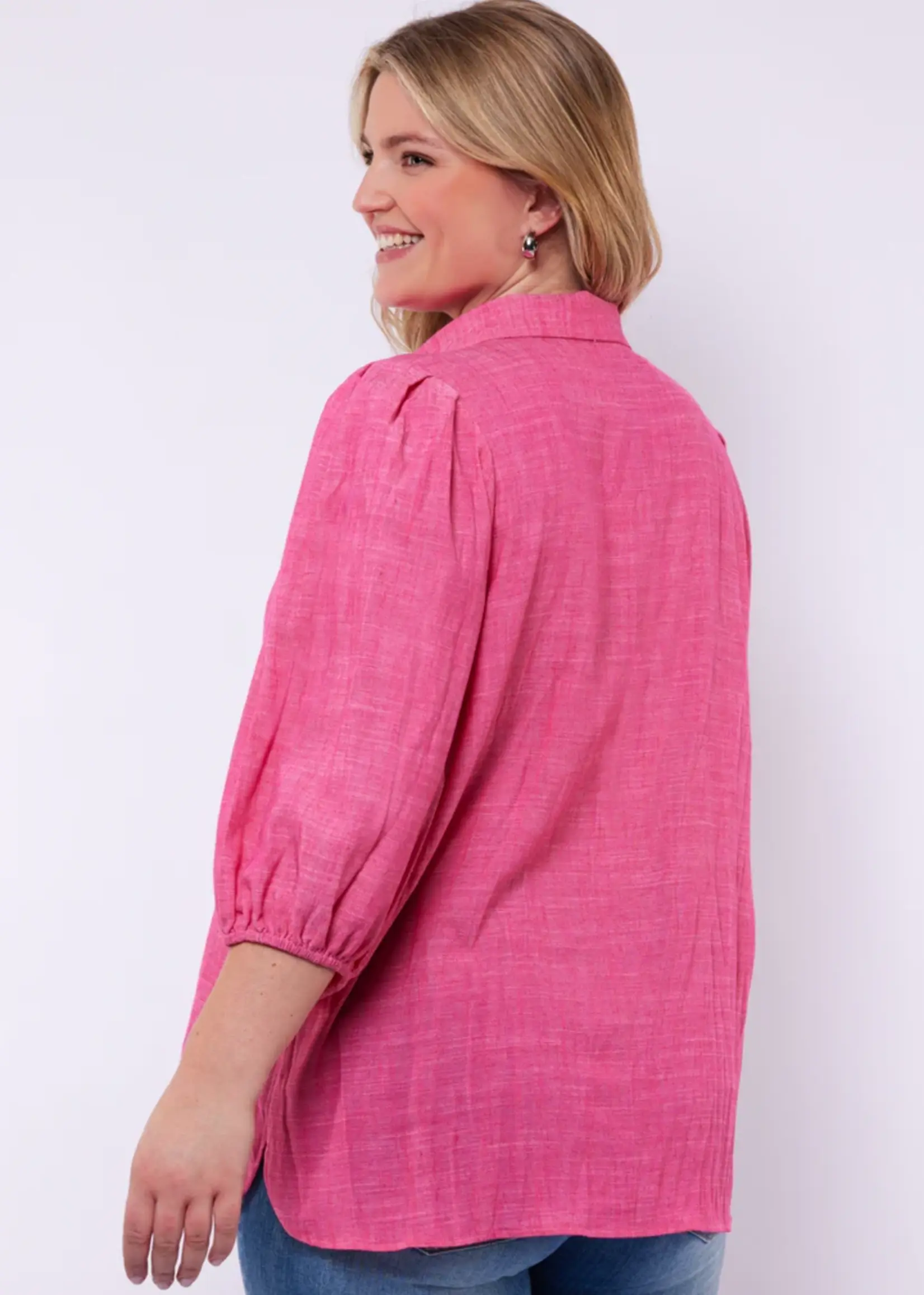 Exxcellent Carter Blouse Hibiscus