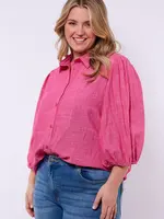 Exxcellent Carter Blouse Hibiscus
