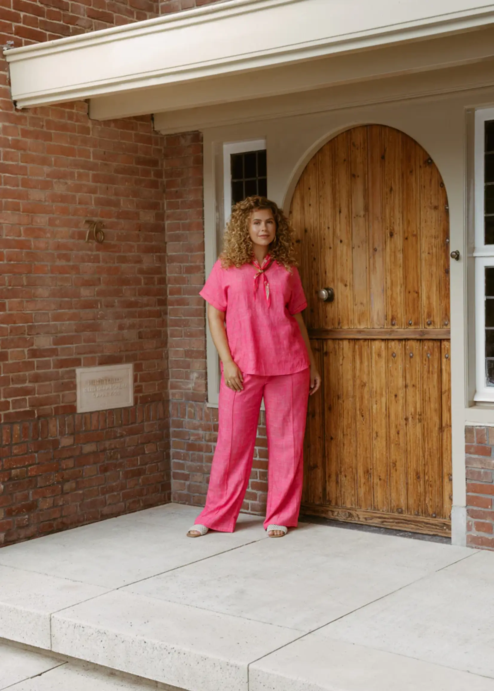 Exxcellent Ember Pants Hibiscus