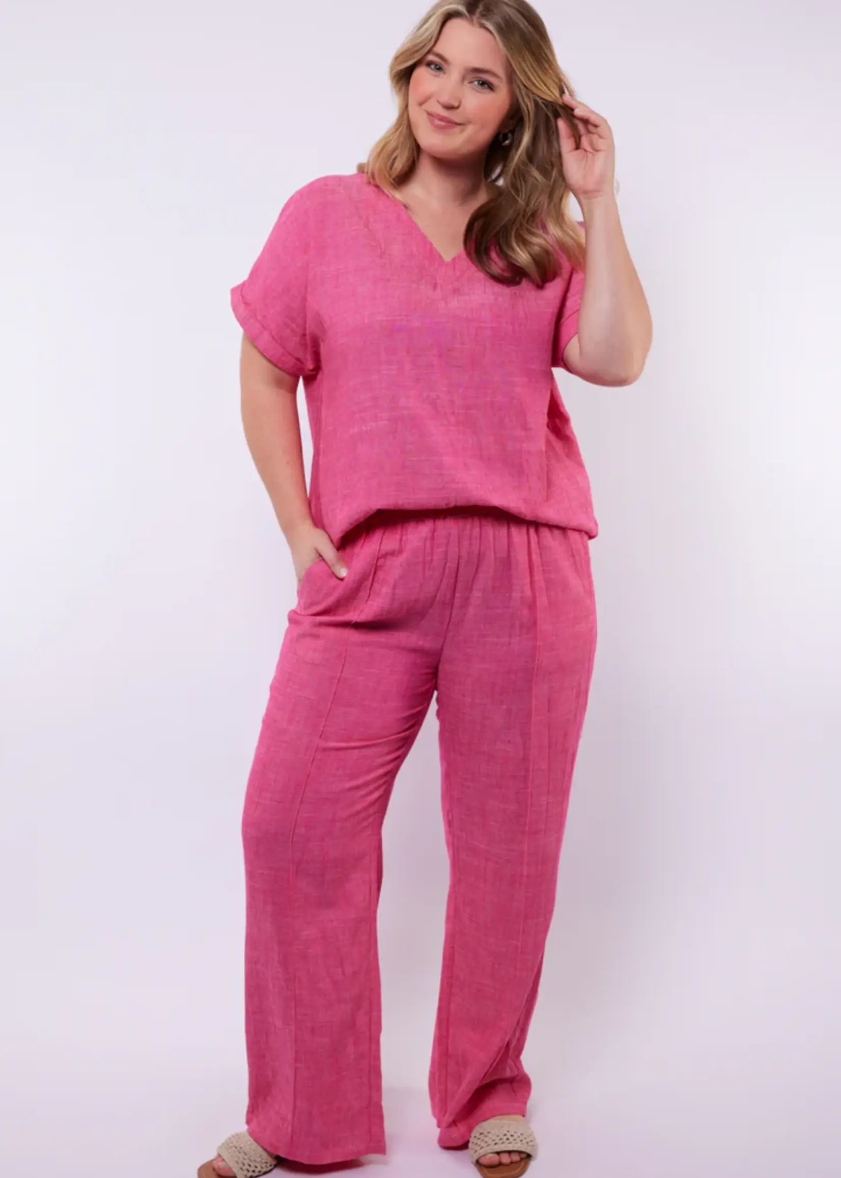 Exxcellent Ember Pants Hibiscus