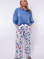 Exxcellent Nikkie Pants Offwhite/Dusty Blue