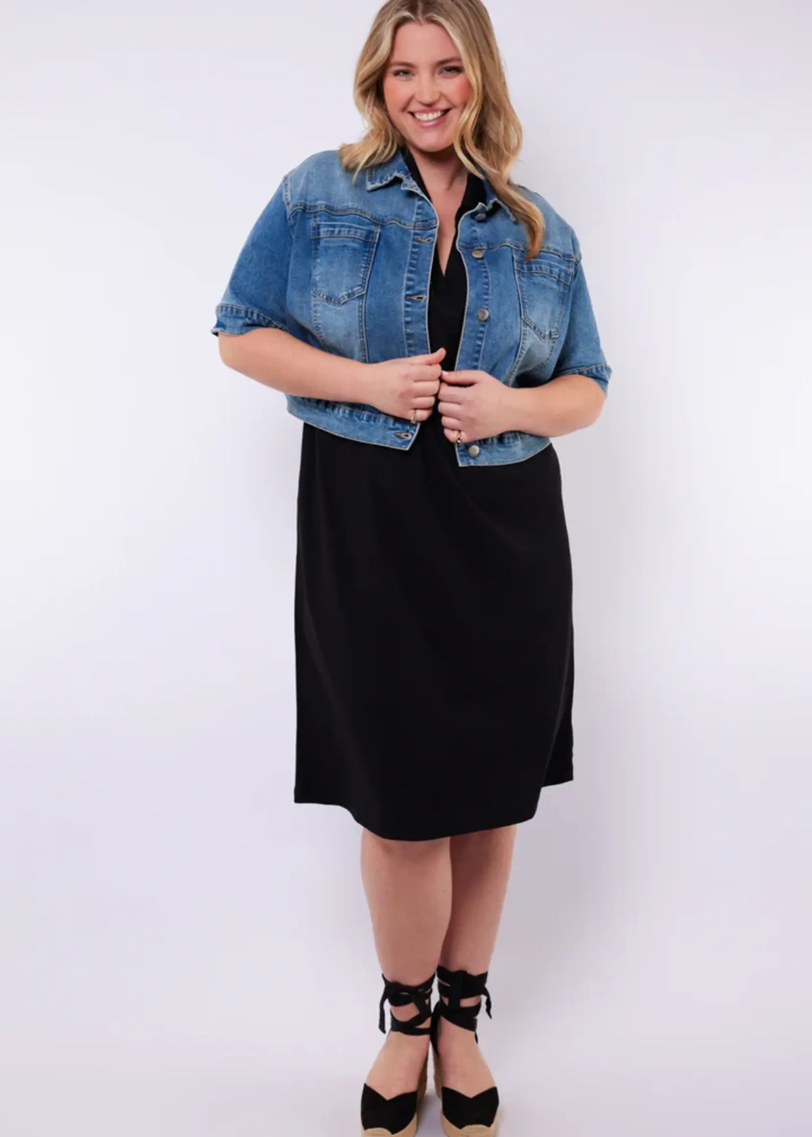 Exxcellent Amanda Jeans Jacket Dusty Blue