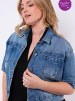 Exxcellent Amanda Jeans Jacket Dusty Blue