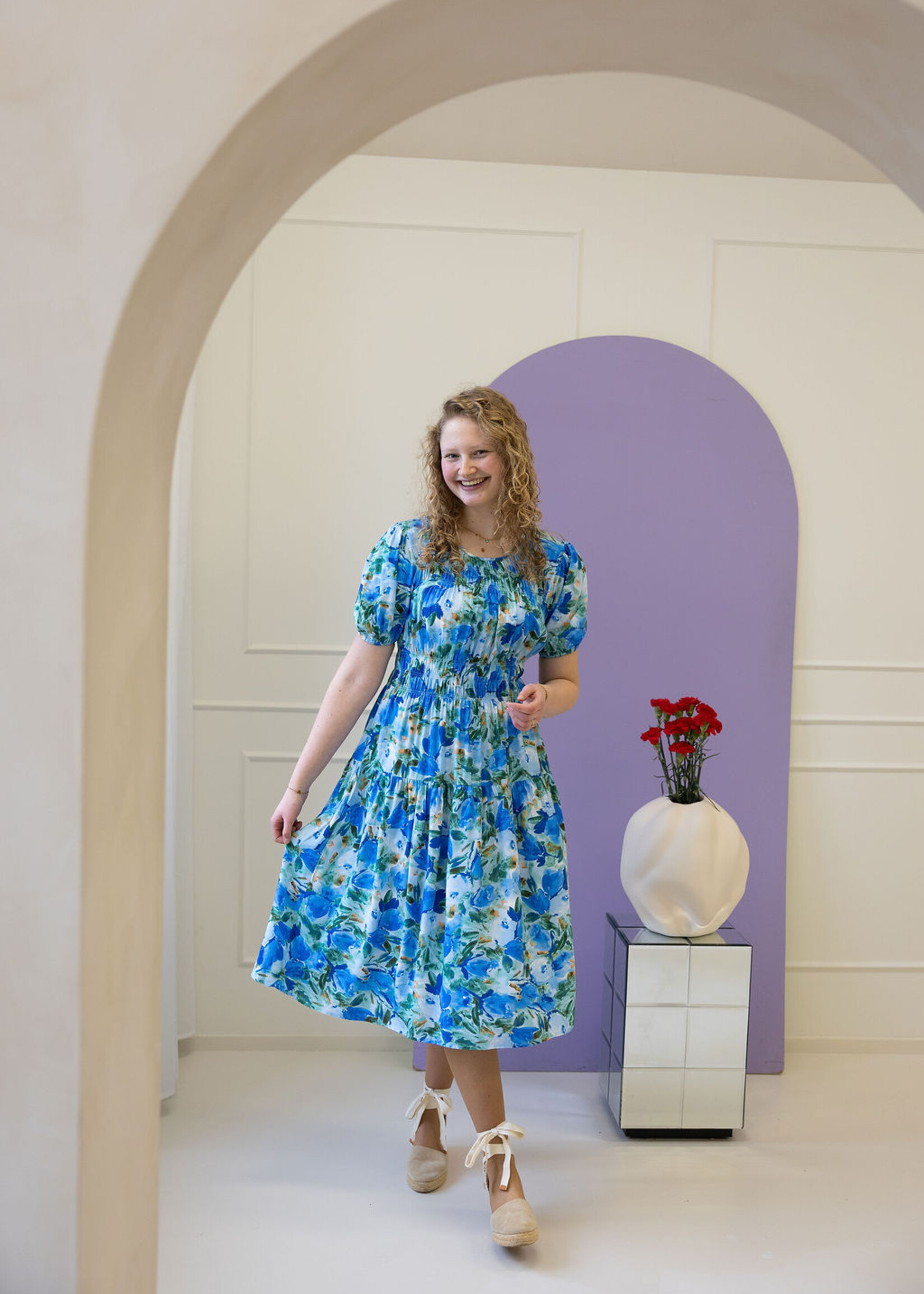 Dress Flower Power blue