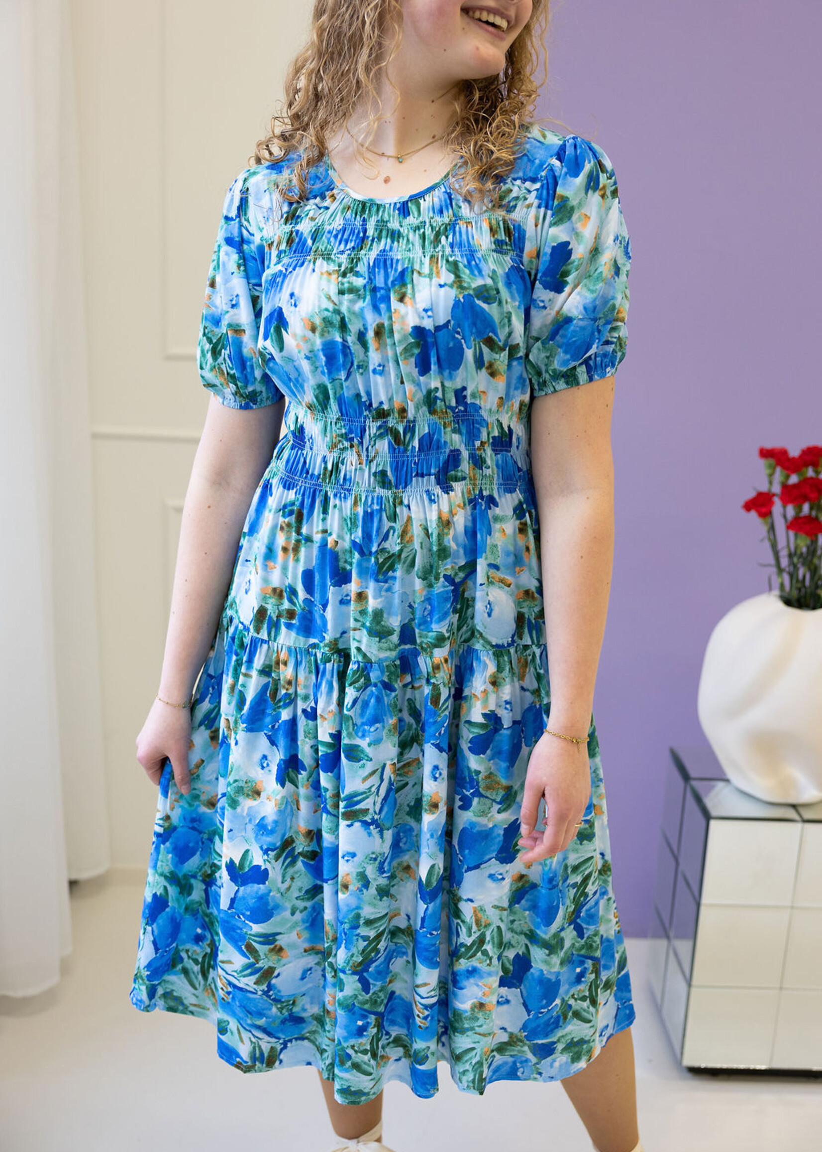 Dress Flower Power blue