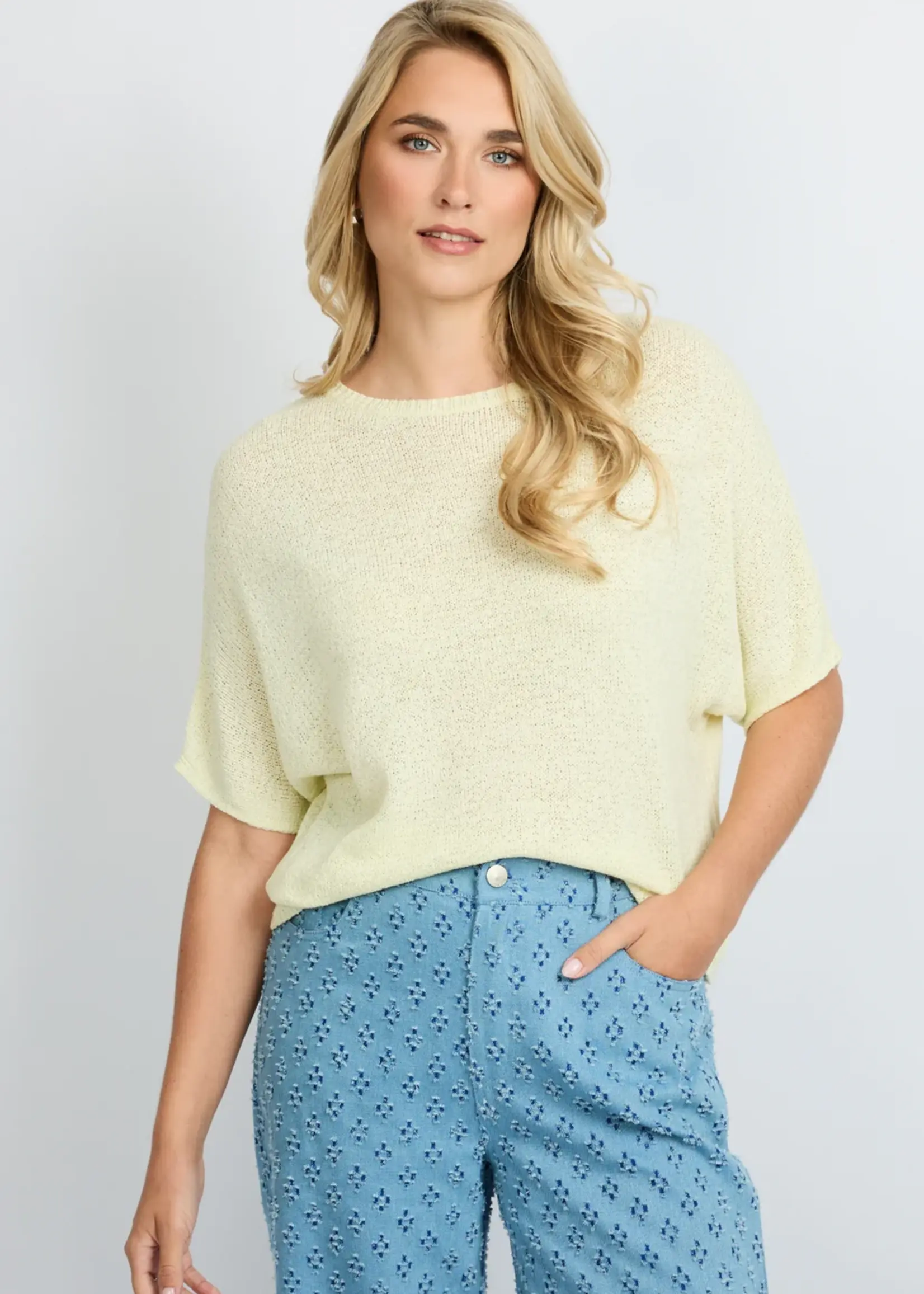 FLURESK Niala Knitting Top Vanilla