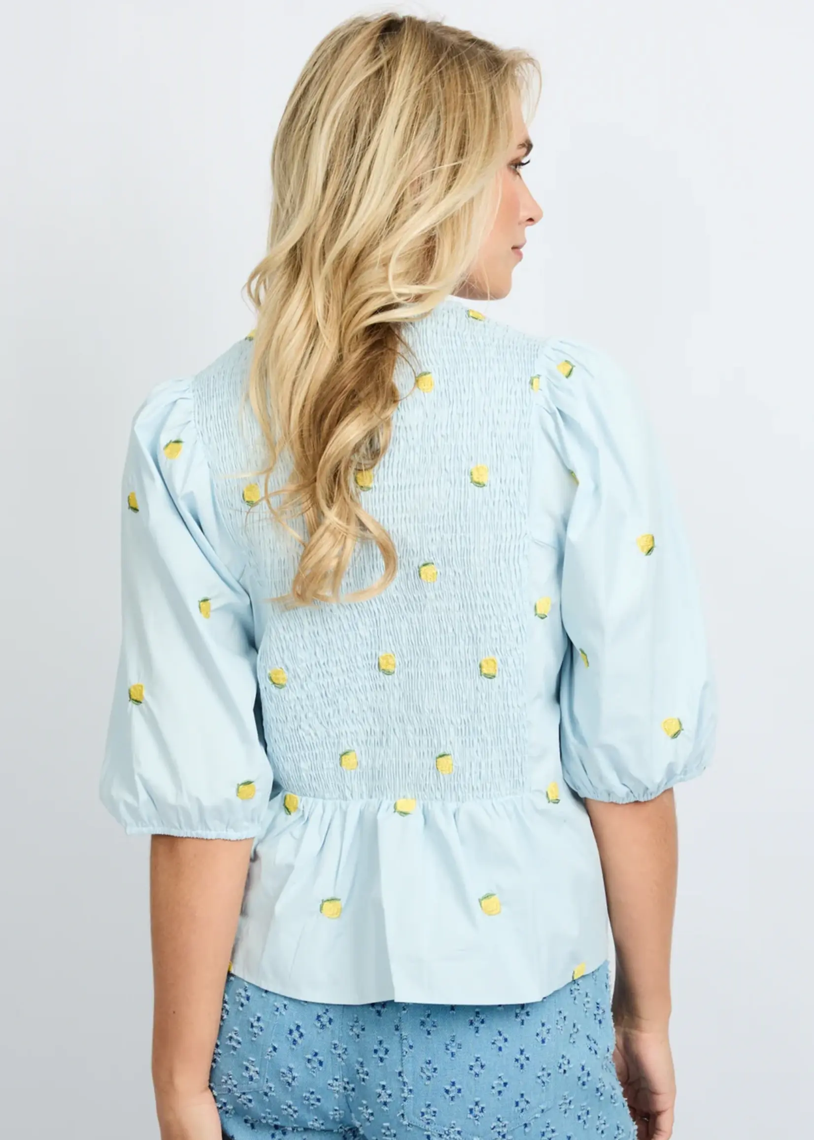 FLURESK Salsita Top Light Blue