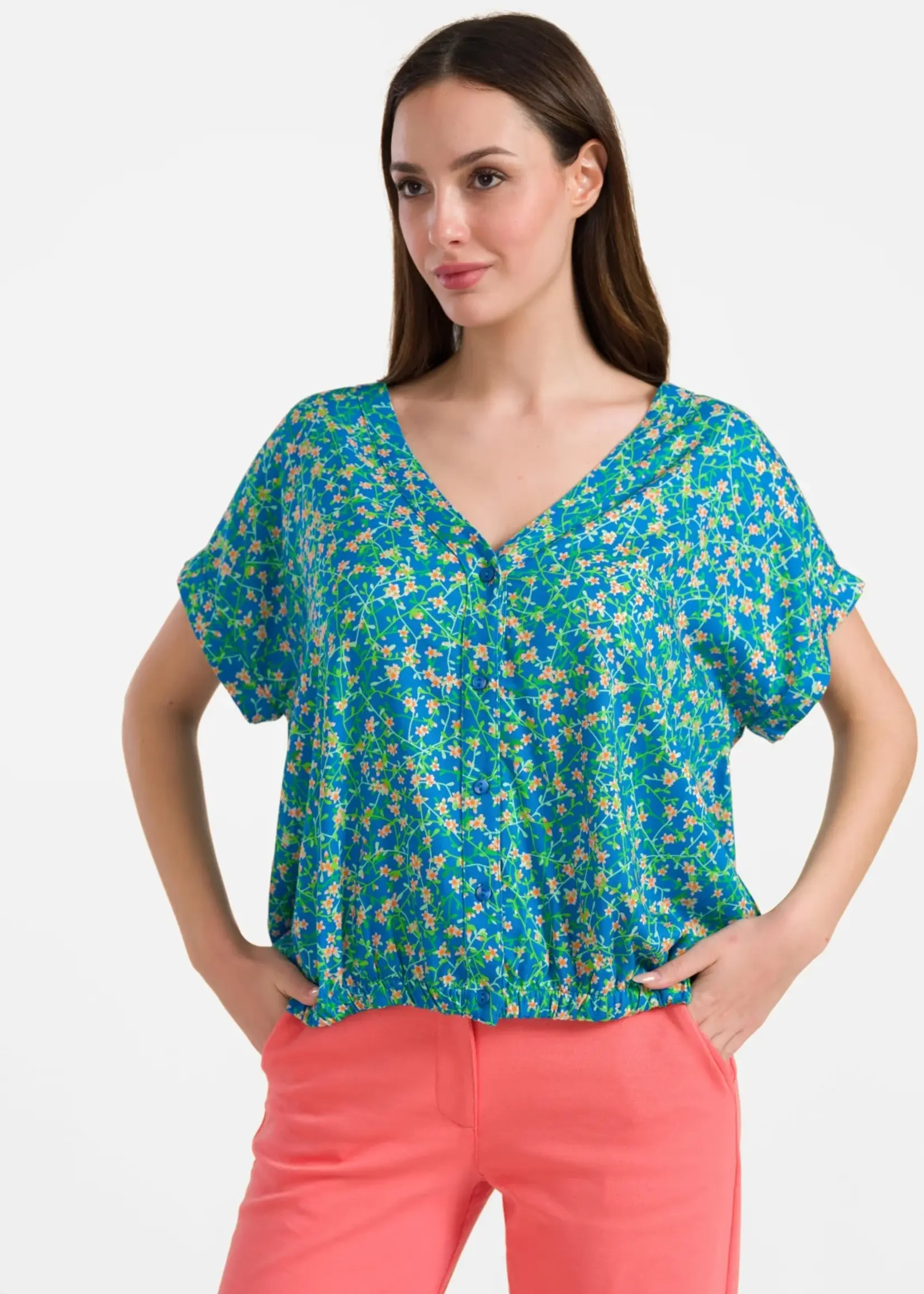 LaLamour Evy Blouse Short Sleeve Cherry Blossom