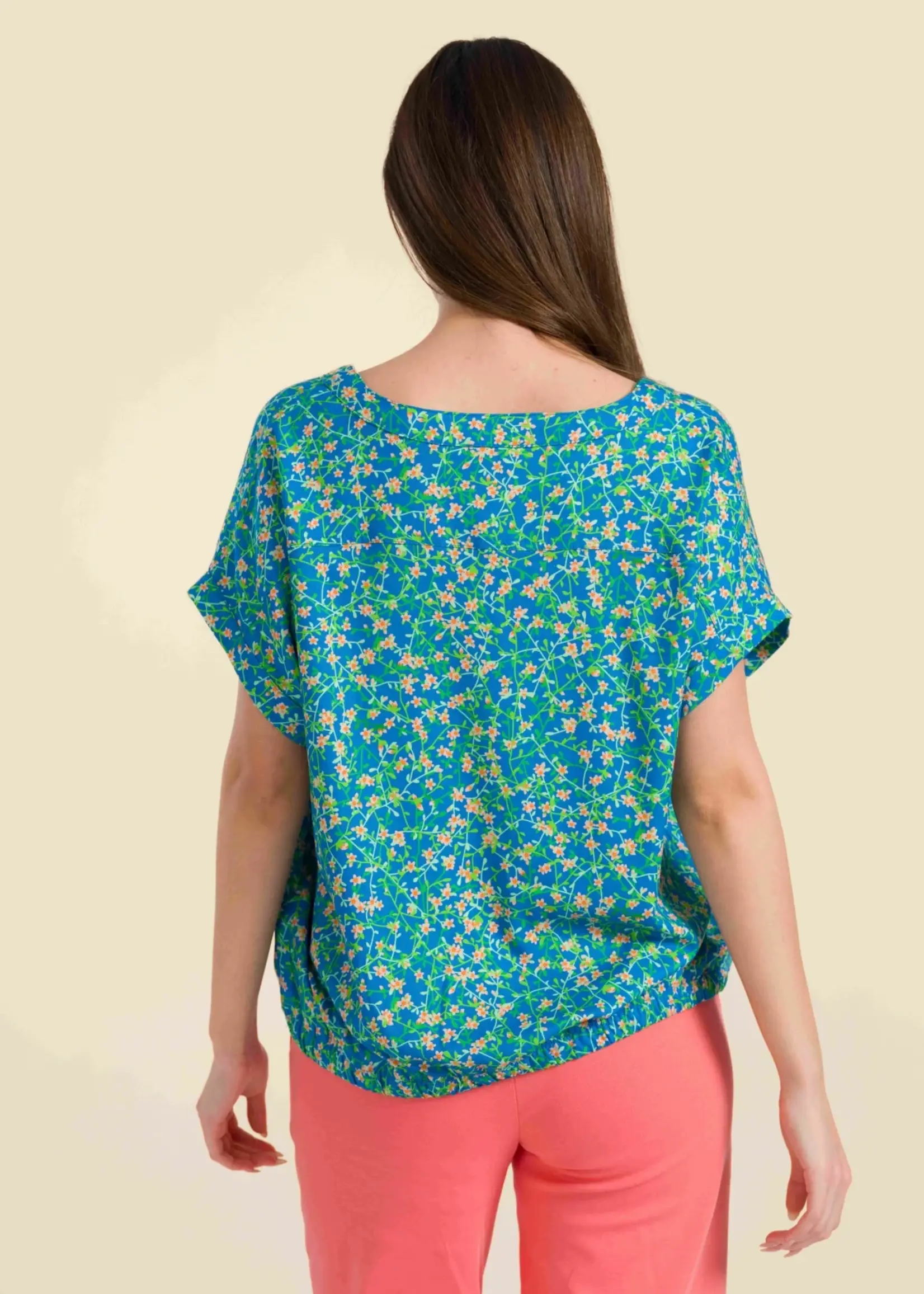 LaLamour Evy Blouse Short Sleeve Cherry Blossom