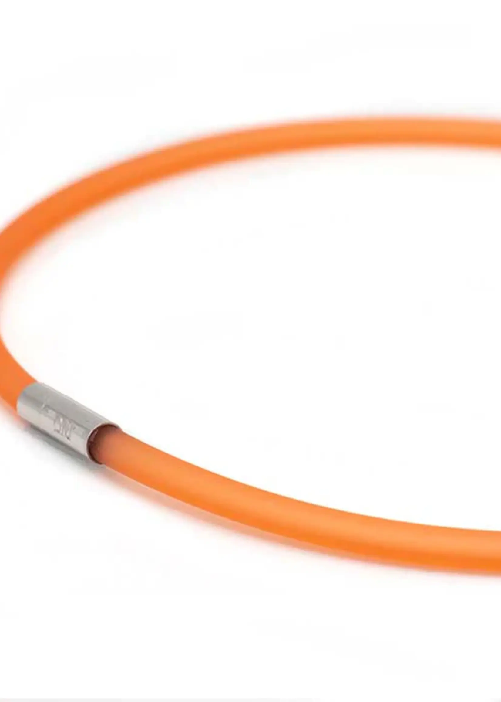 Cubes Rubber ketting, 1 lijn, Oranje Medium