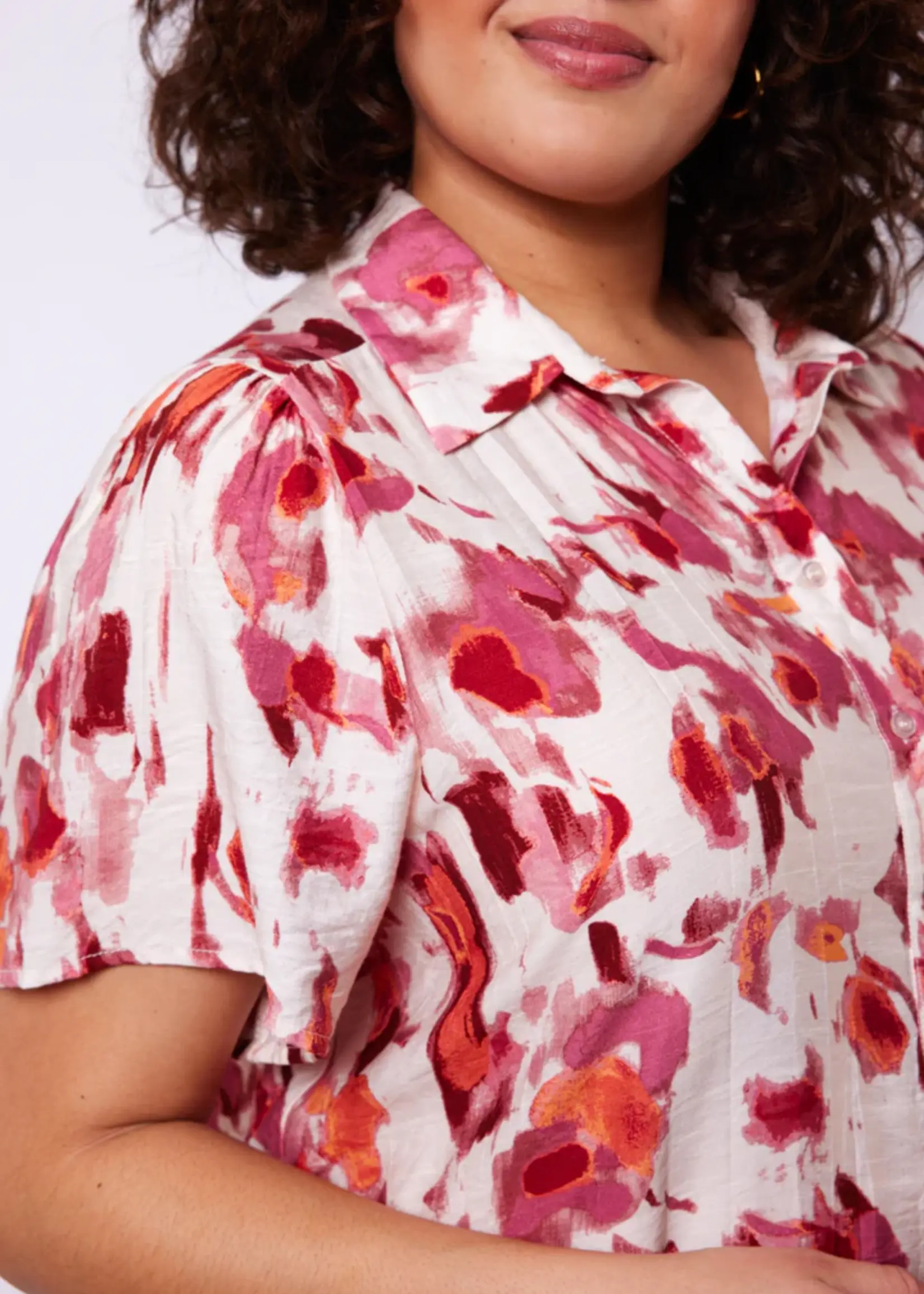 Exxcellent Bellamy Blouse Sand/Grape