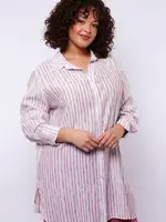 Exxcellent Sally Tunic Offwhite/Grape