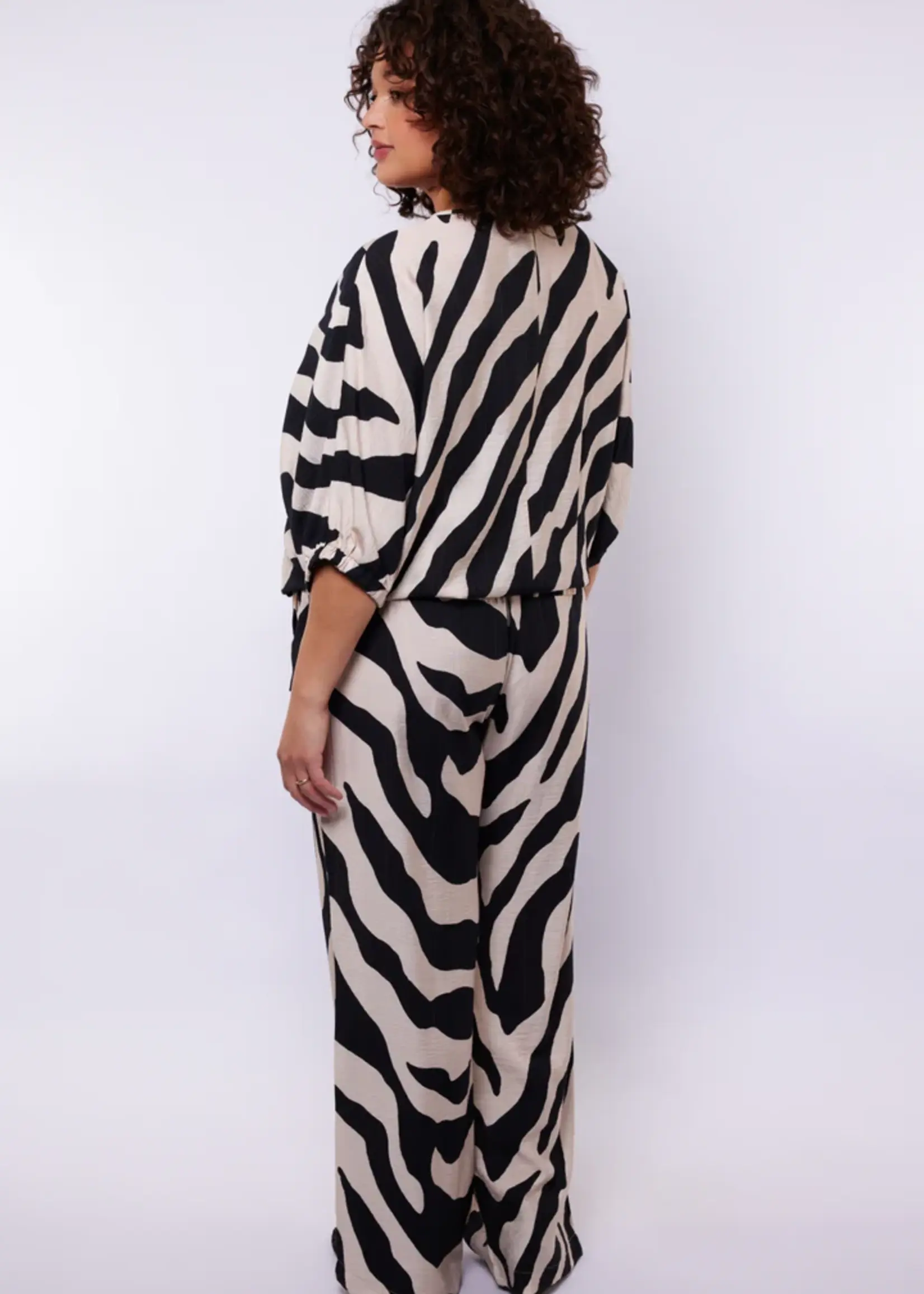 Exxcellent Frankie Pants Sand/Black