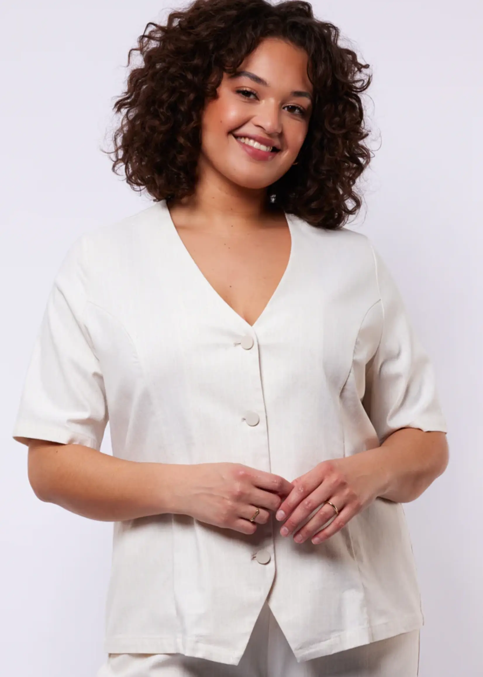 Exxcellent Kaida Jacket Sand/Offwhite