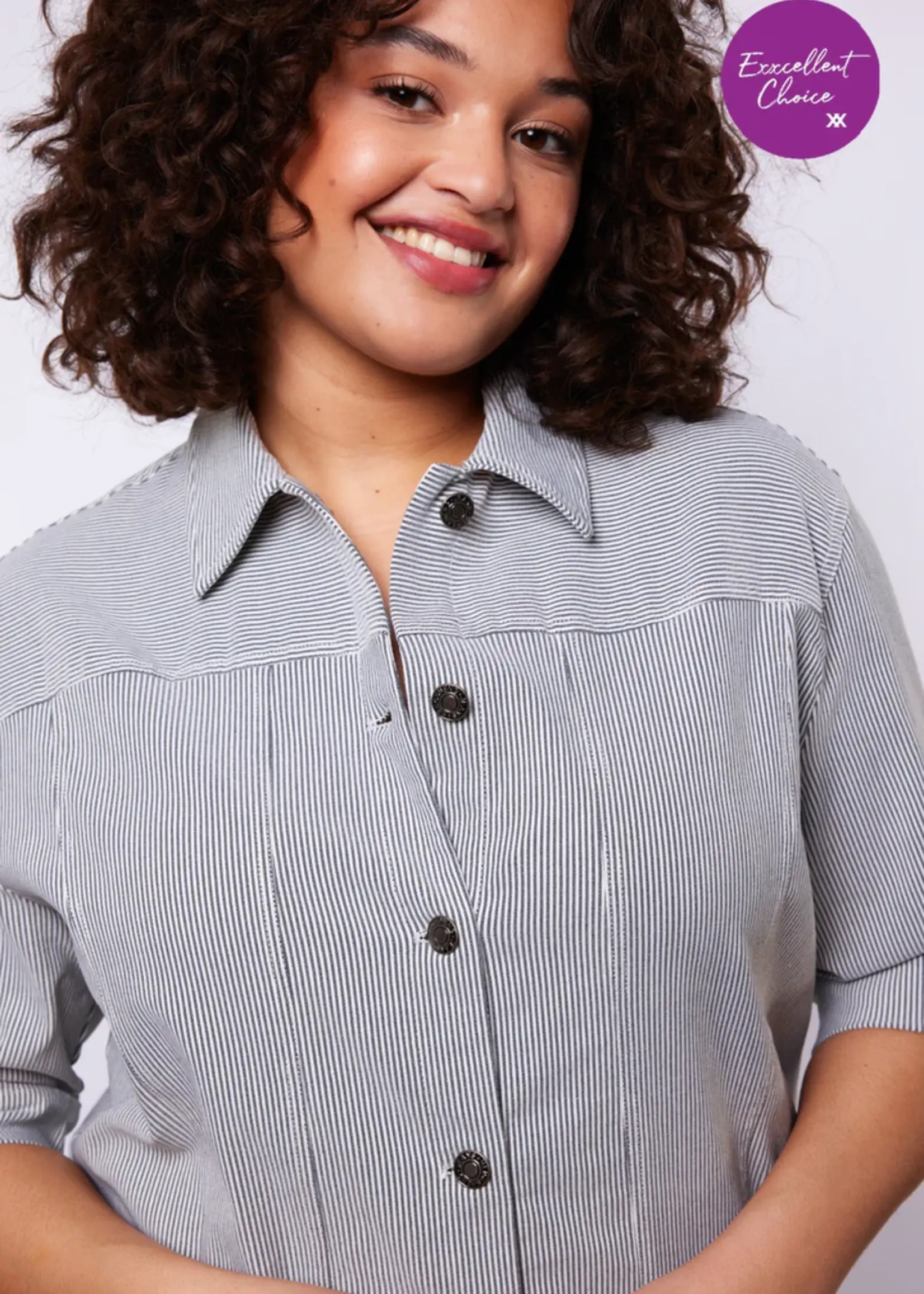 Exxcellent Ivory Jacket Sand/Black