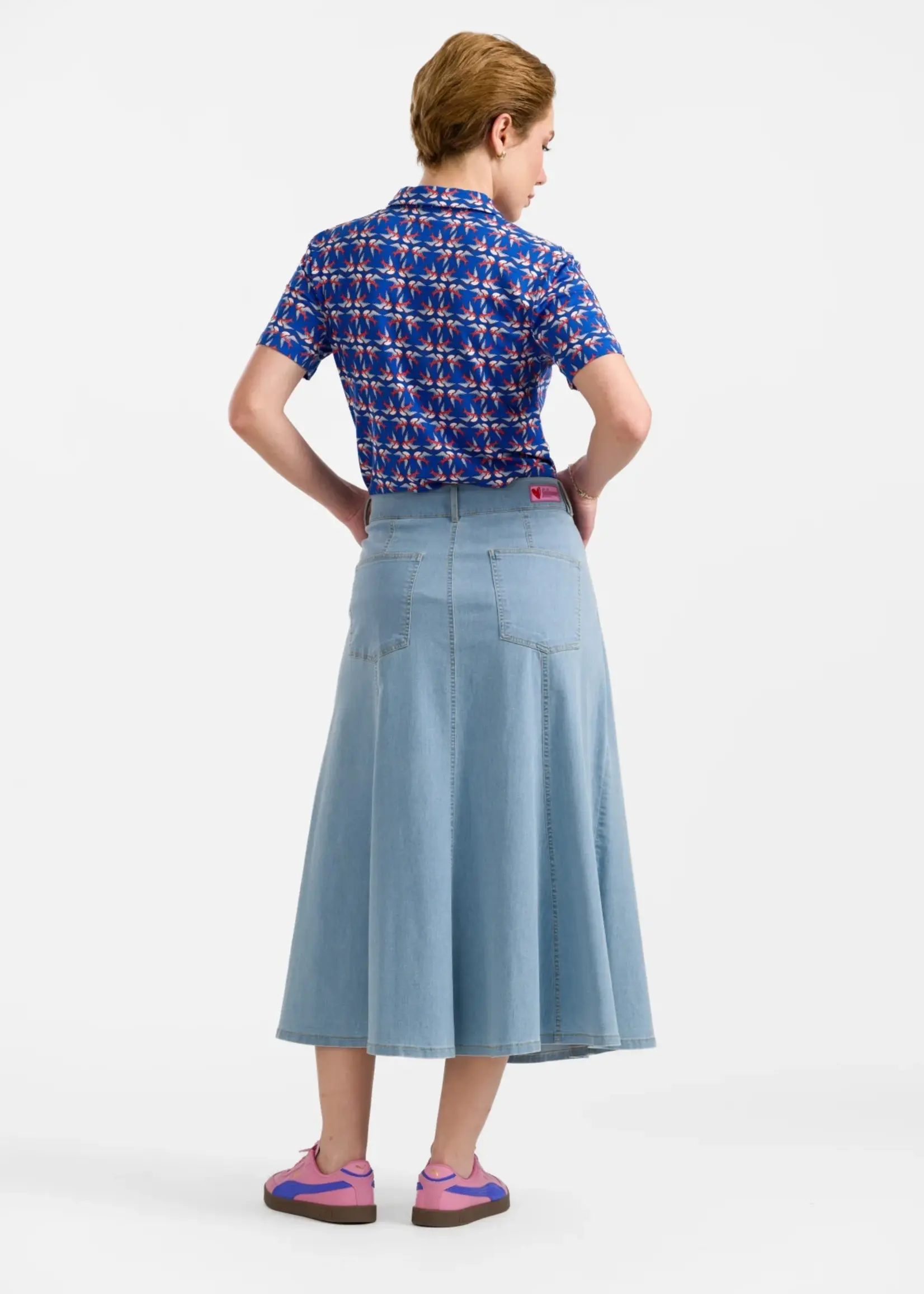 LaLamour River Skirt Denim Maat M