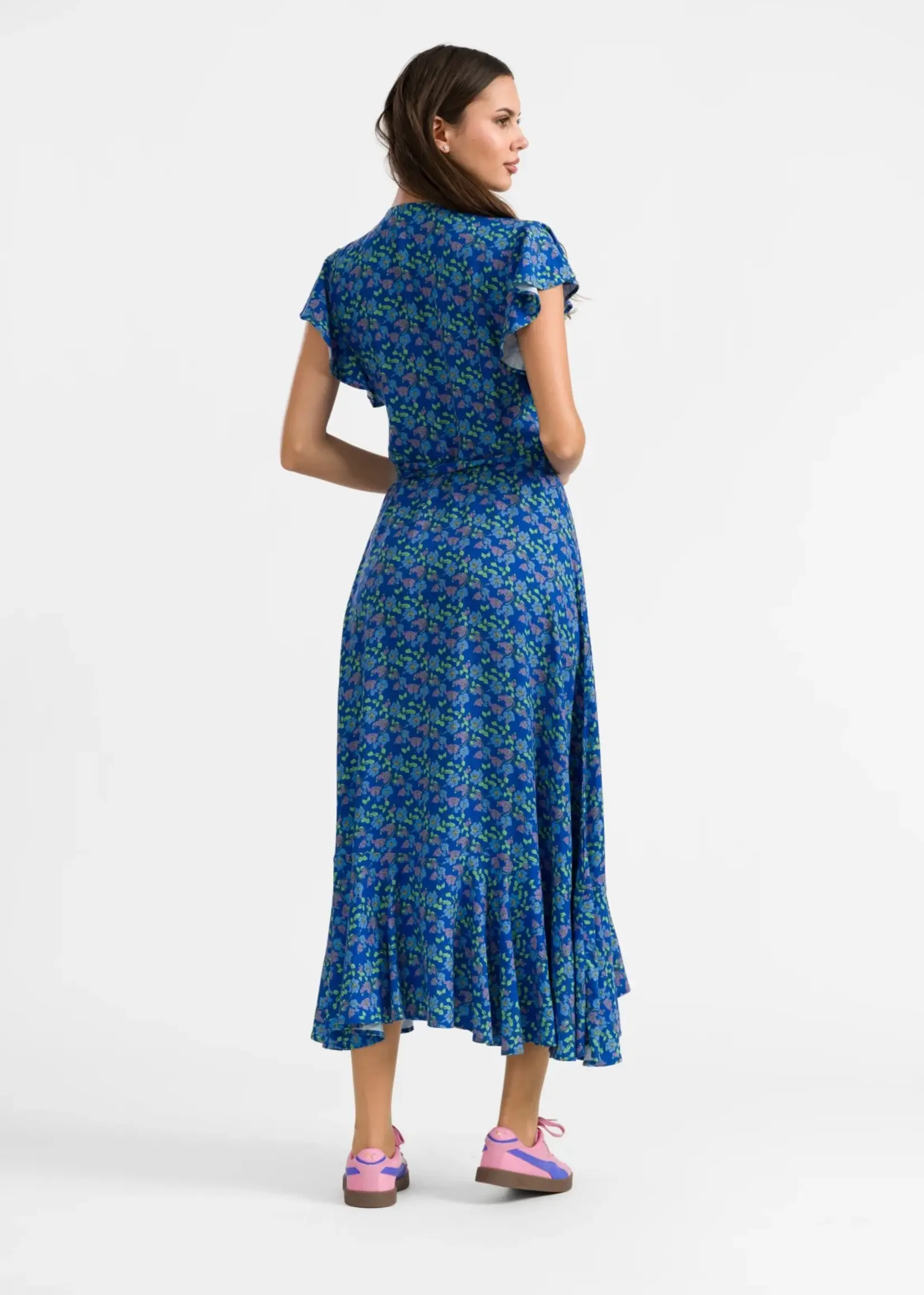 LaLamour Yara Wrap Dress Cherry Blossom Maat M