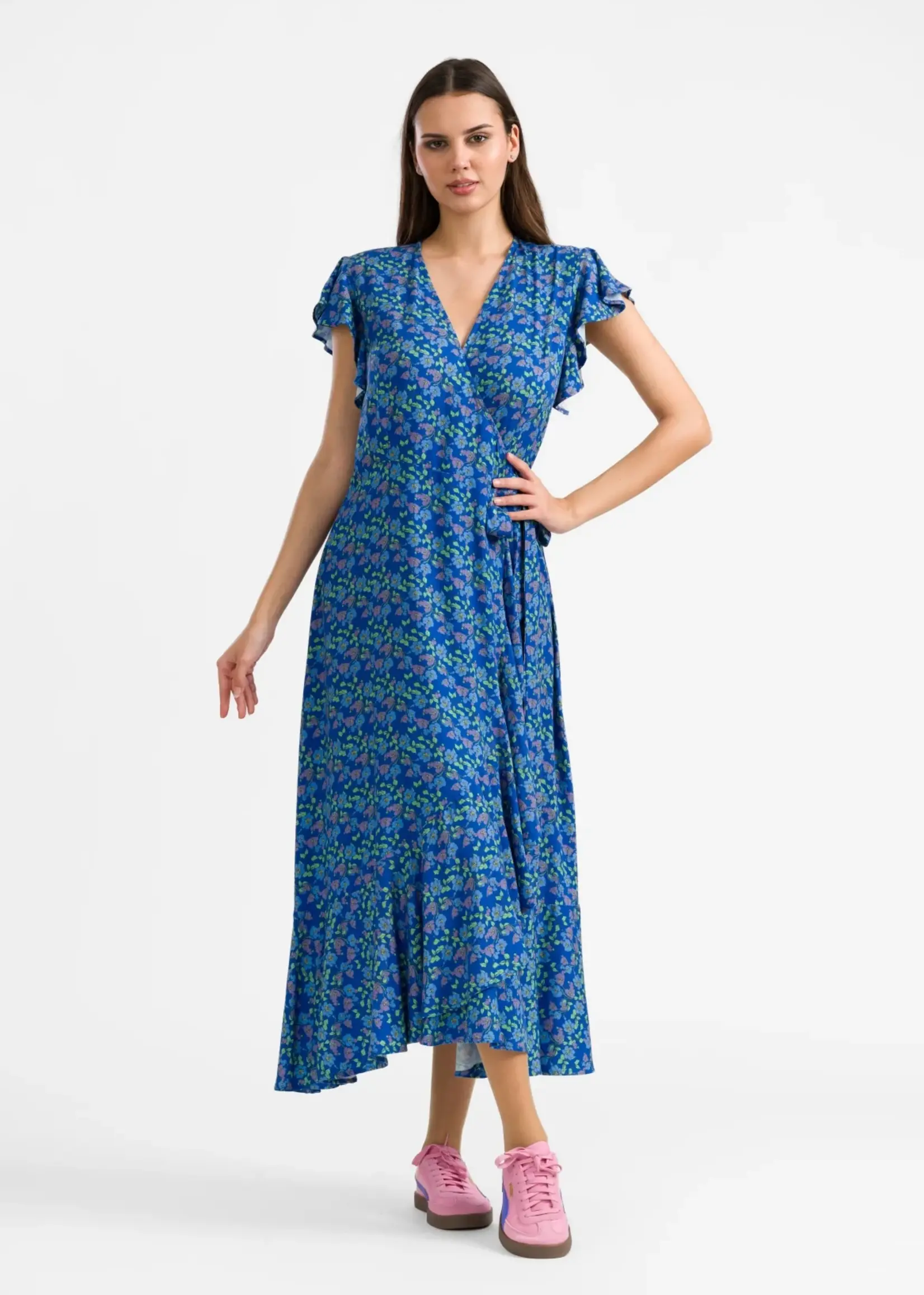 LaLamour Yara Wrap Dress Cherry Blossom Maat M