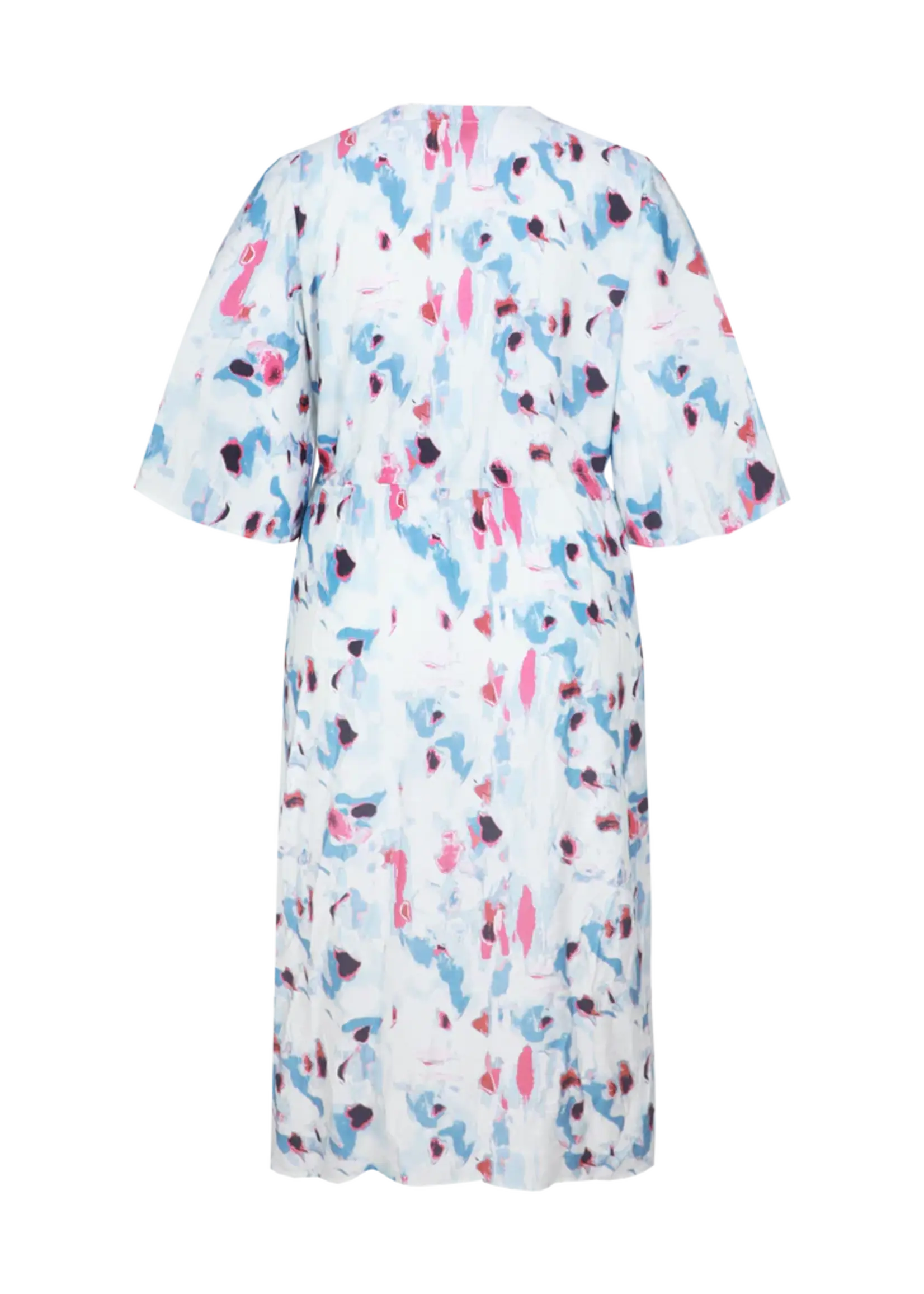 Exxcellent Soraya Dress OffWhite/Dusty Blue