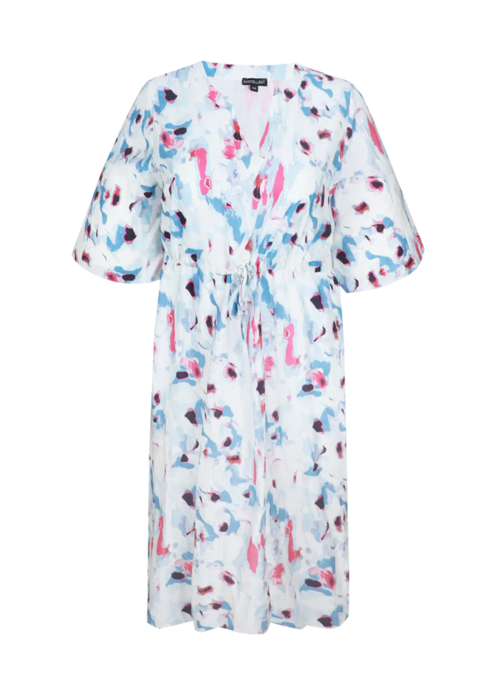 Exxcellent Soraya Dress OffWhite/Dusty Blue