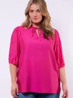 Exxcellent Cambrie Top Hibiscus (laatste maat 42)