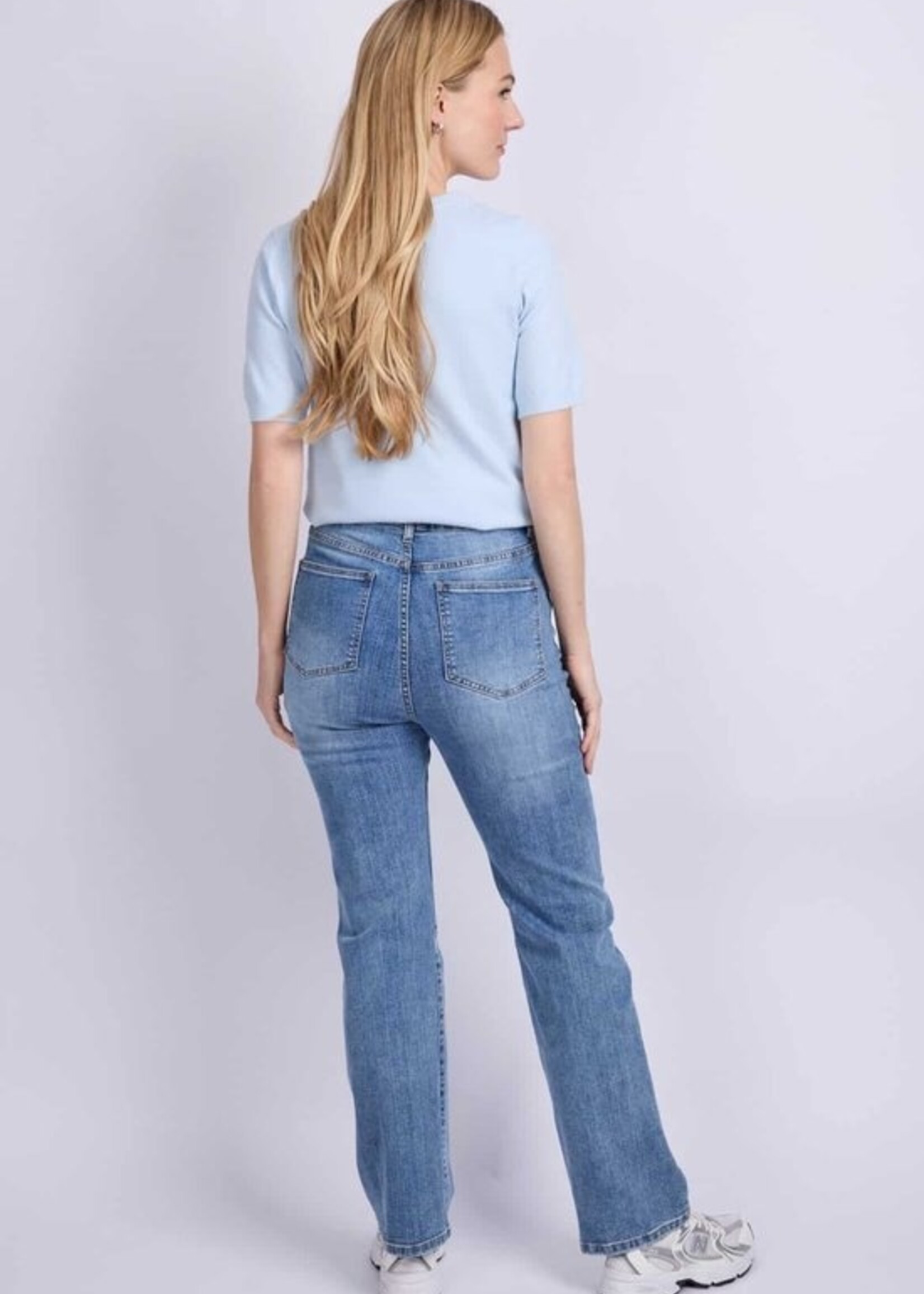 C&S The Label Polinka pants Denim Mid Blue