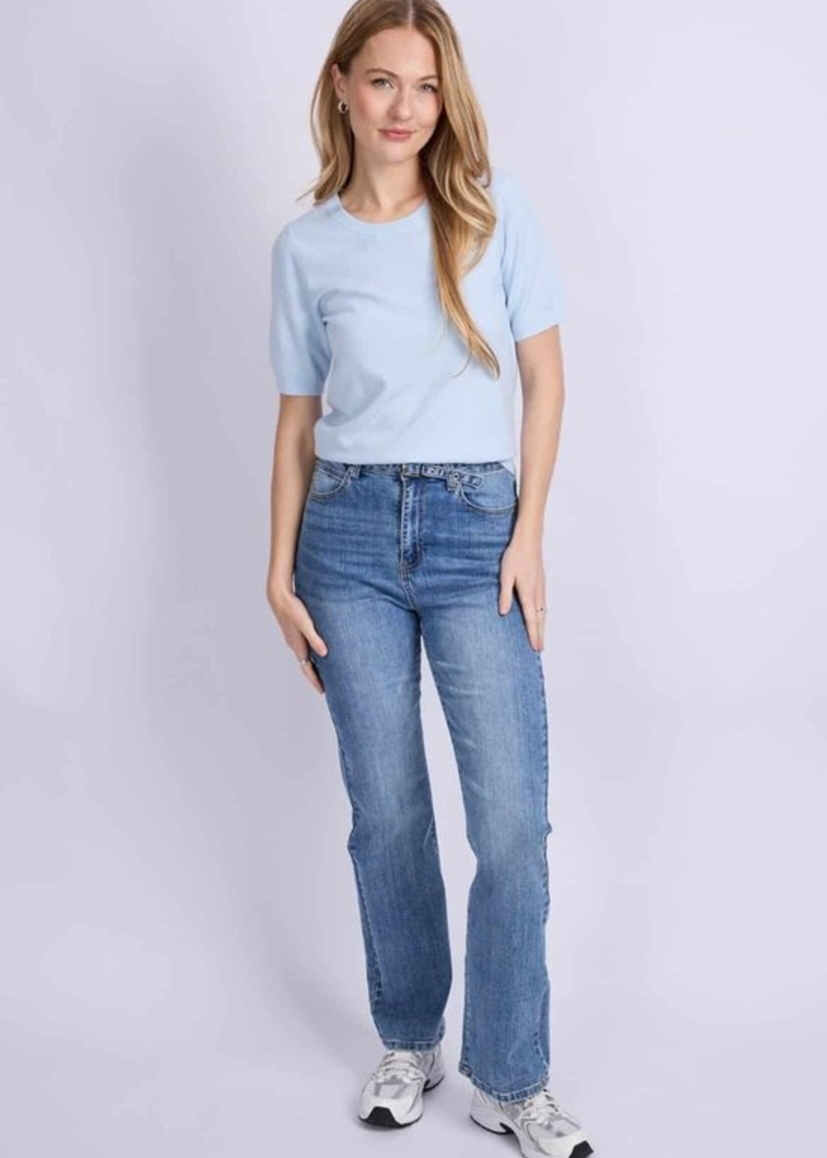 C&S The Label Polinka pants Denim Mid Blue