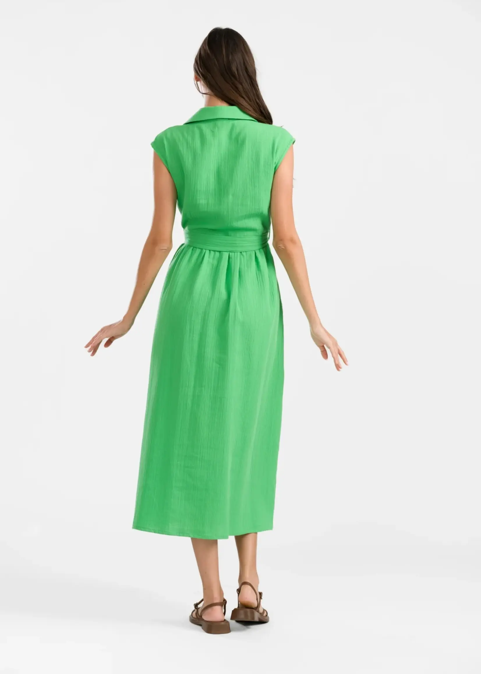 LaLamour Nikki Dress Crinkle Green