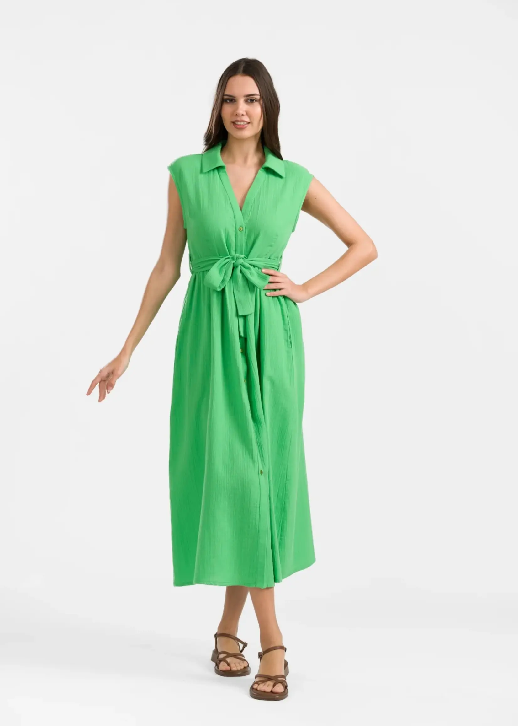 LaLamour Nikki Dress Crinkle Green