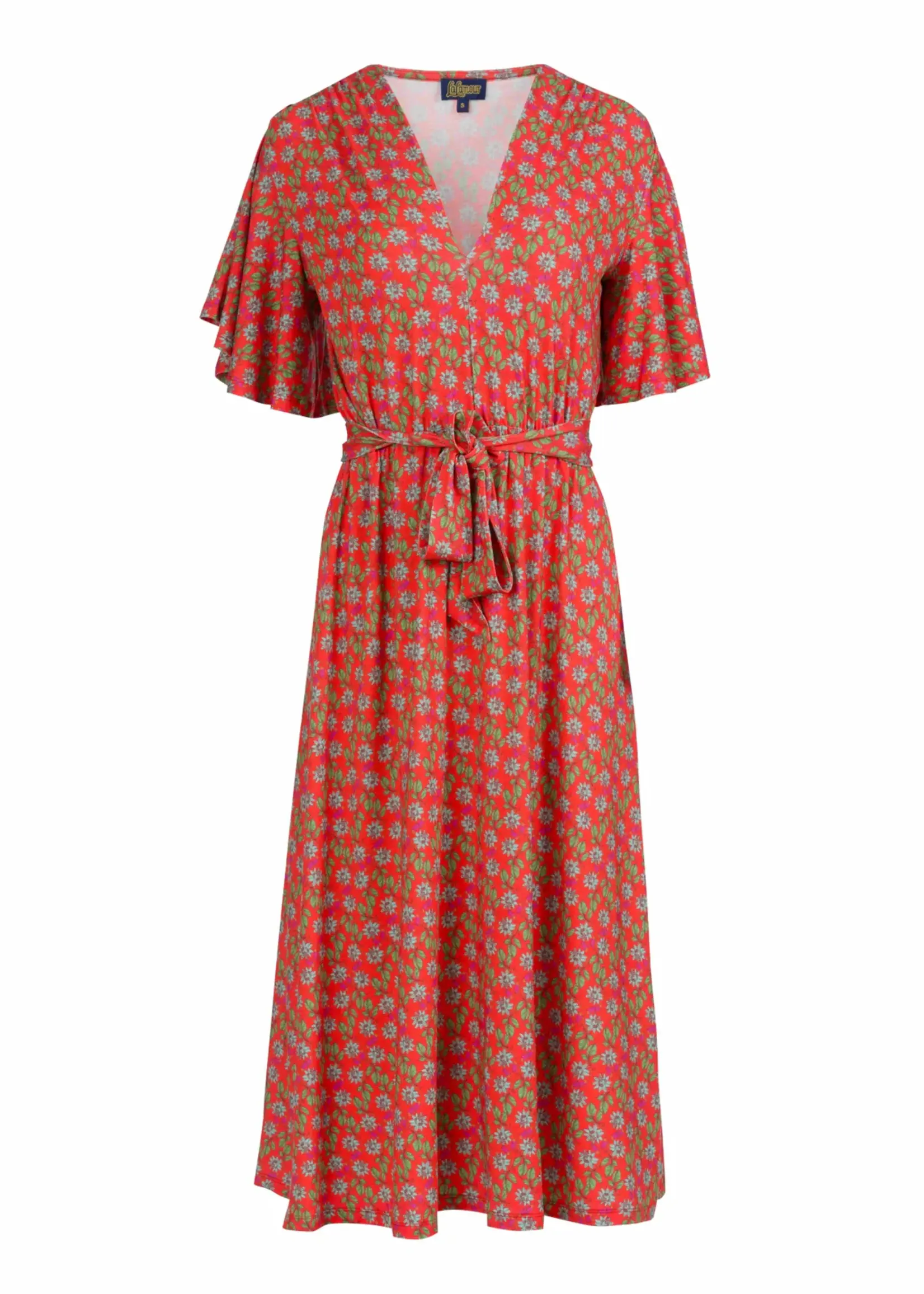 LaLamour Trix Butterfly Sleeve Dress Tropical Tango