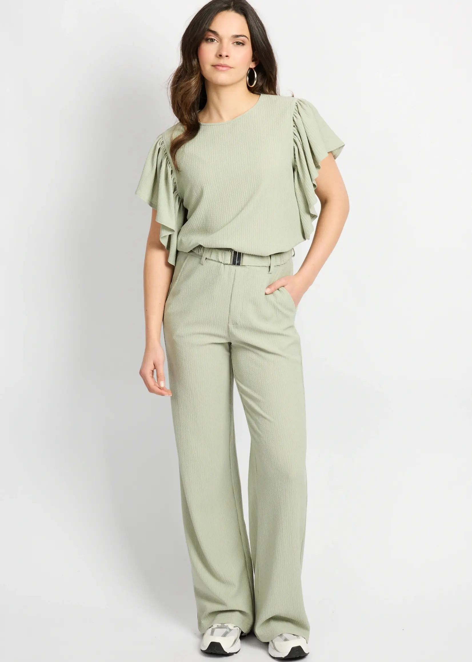C&S The Label Presem Pants Willow Green