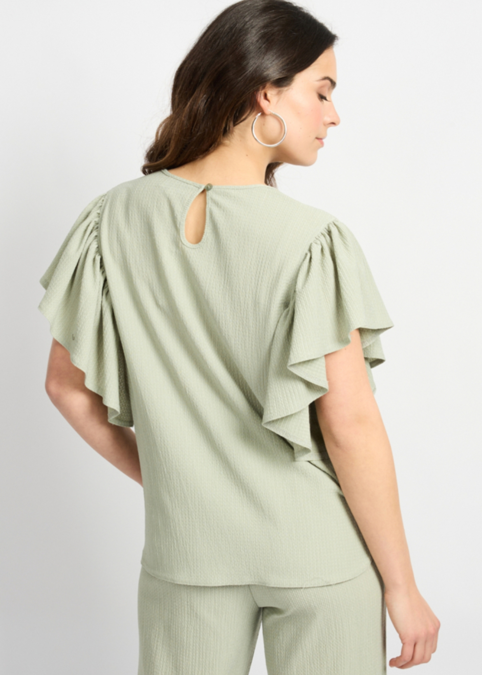 C&S The Label Tilda Top Willow Green
