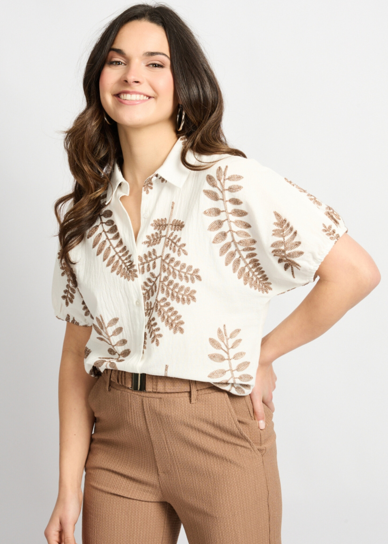 C&S The Label Lina Blouse Offwhite