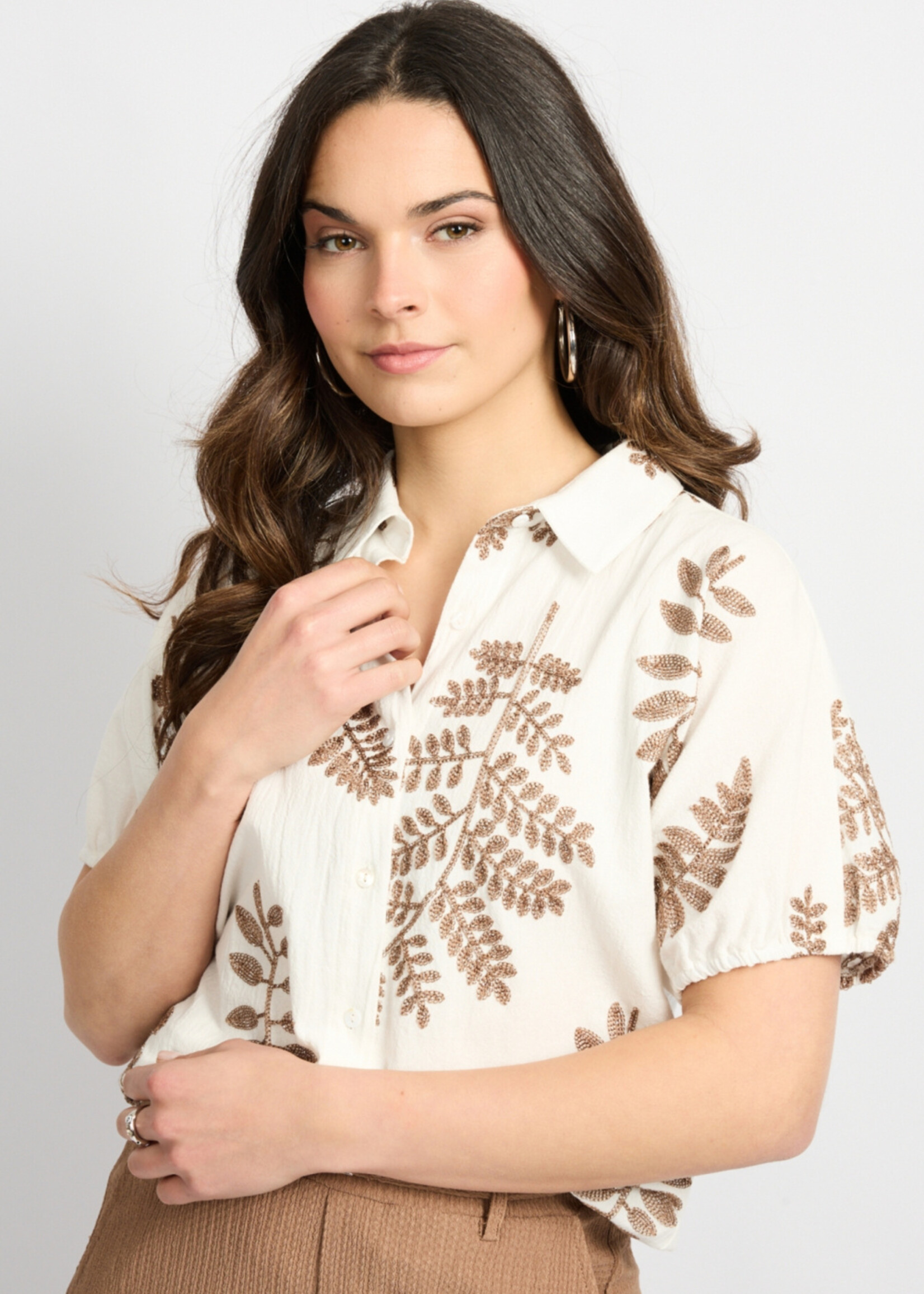 C&S The Label Lina Blouse Offwhite