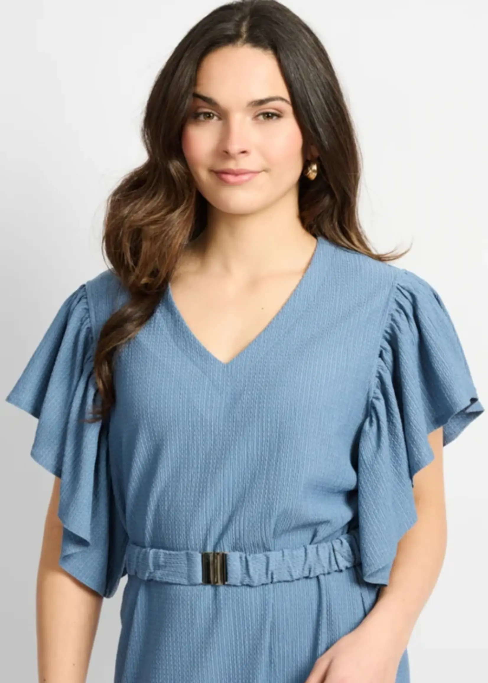 C&S The Label Daisy Dress Dusty Blue