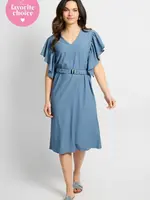 C&S The Label Daisy Dress Dusty Blue