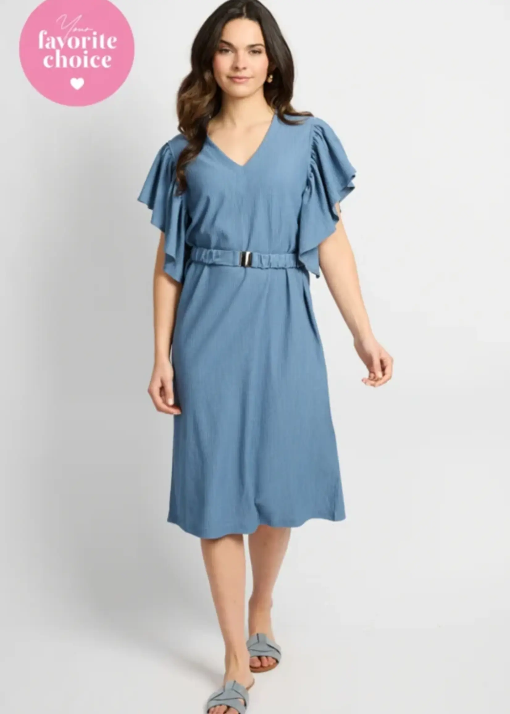 C&S The Label Daisy Dress Dusty Blue