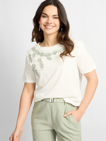 C&S The Label Tika T-shirt Offwhite/Willow Green