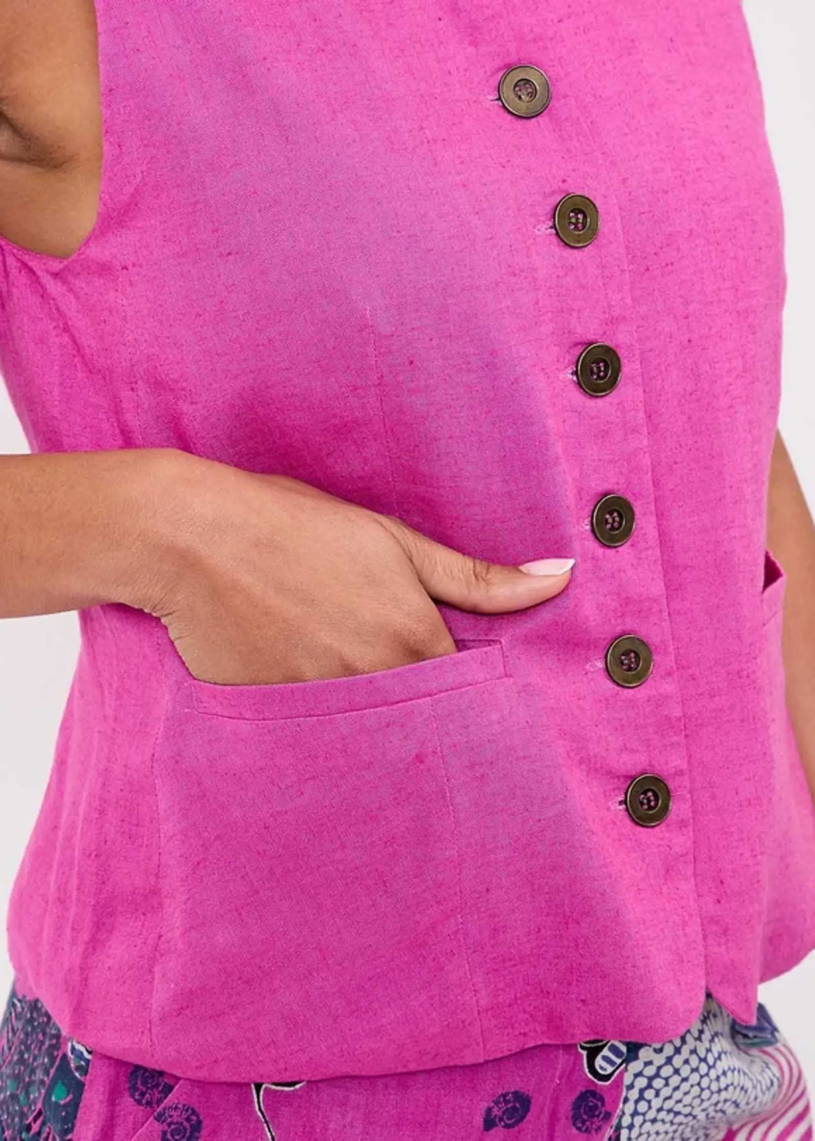 LA FIANCEE Gilet Quinga Dahlias