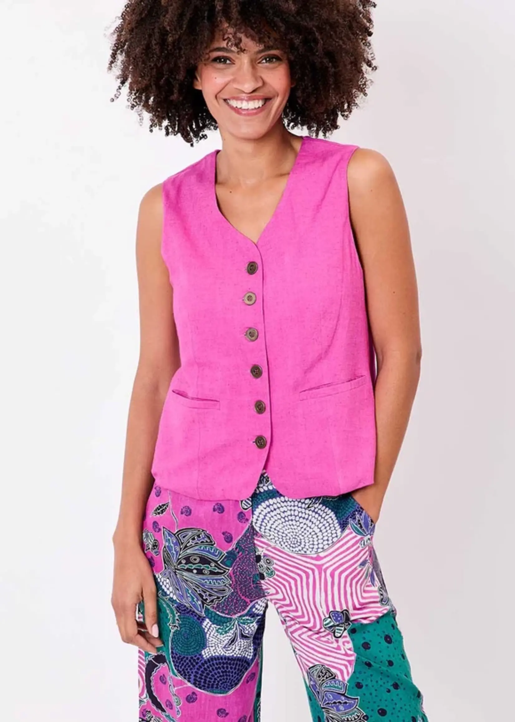 LA FIANCEE Gilet Quinga Dahlias