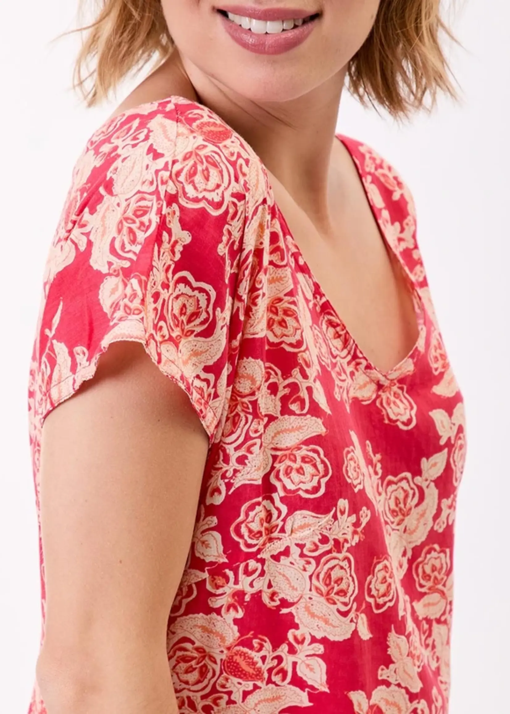 LA FIANCEE Jurk Alaiane Cherimane Framboise