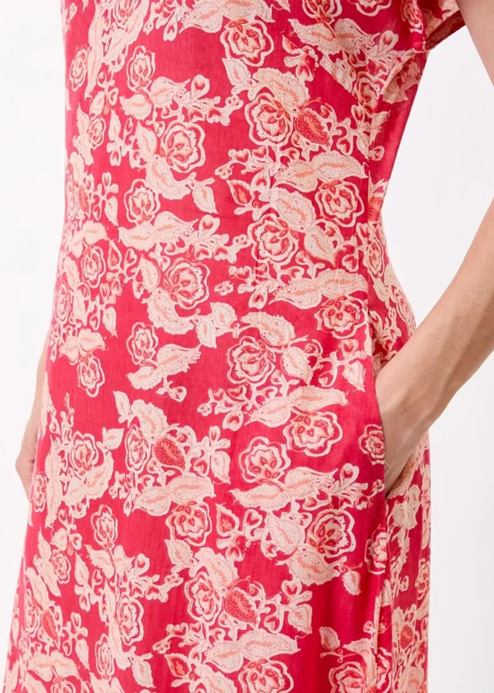 LA FIANCEE Jurk Alaiane Cherimane Framboise