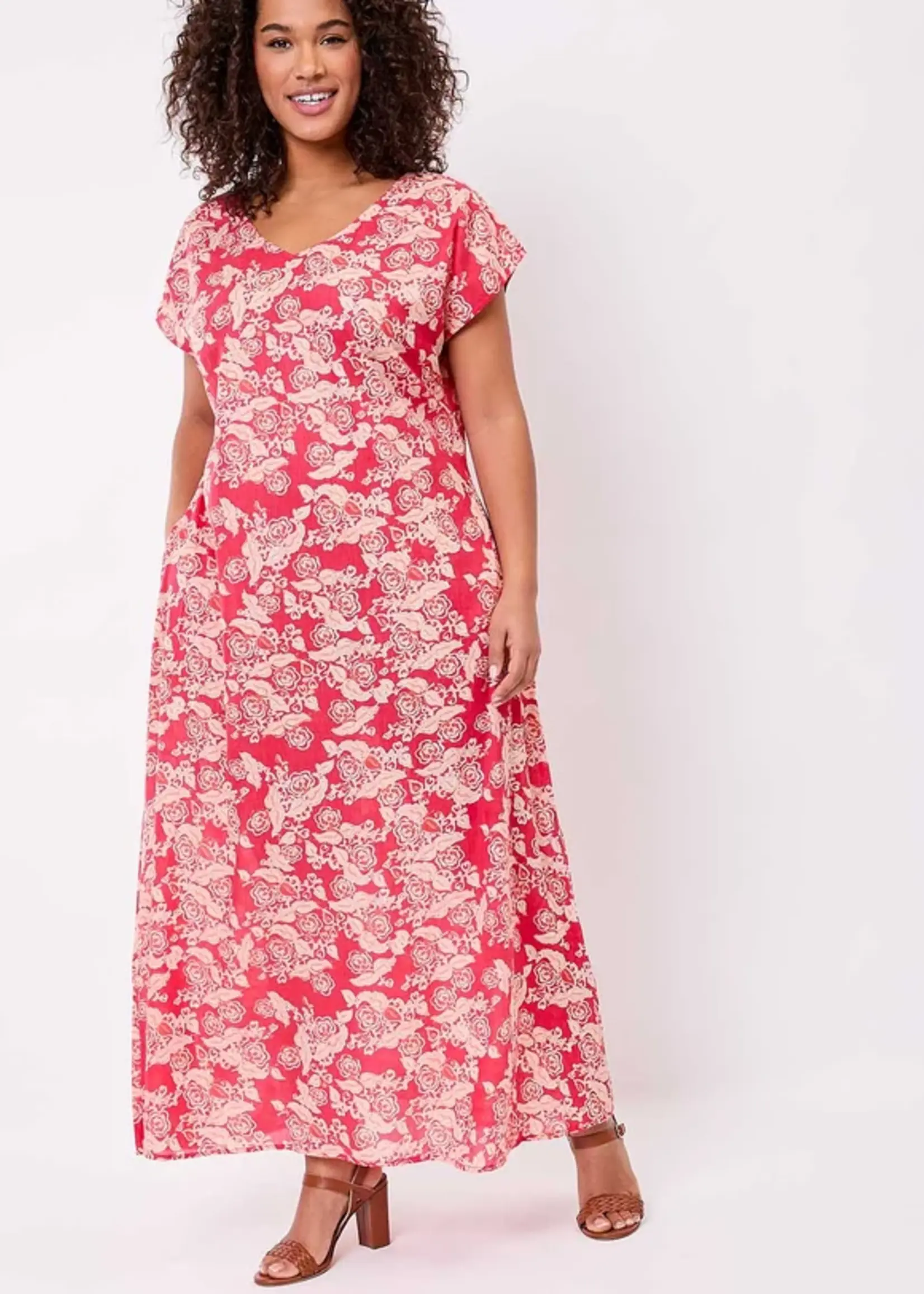 LA FIANCEE Jurk Alaiane Cherimane Framboise