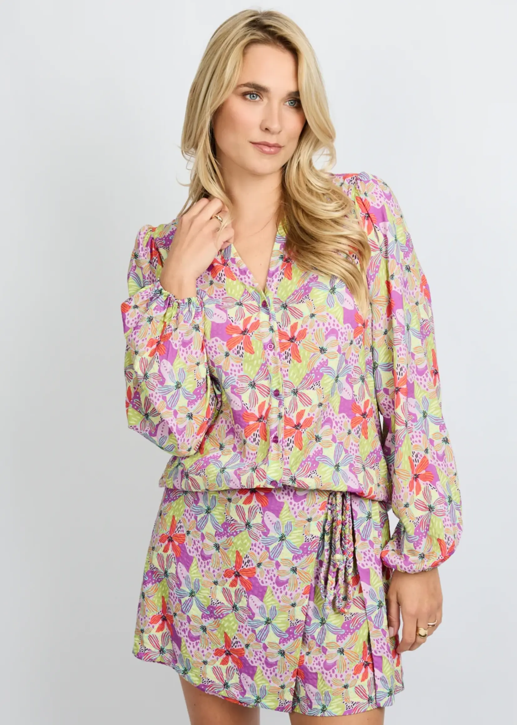 FLURESK Belkis blouse Violet/Orchid Purple