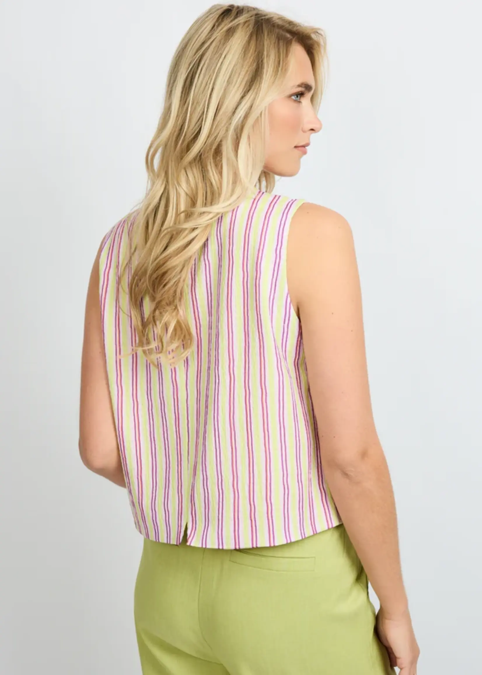 FLURESK Beatriz gilet Orchid Purple/Vivid Pistache