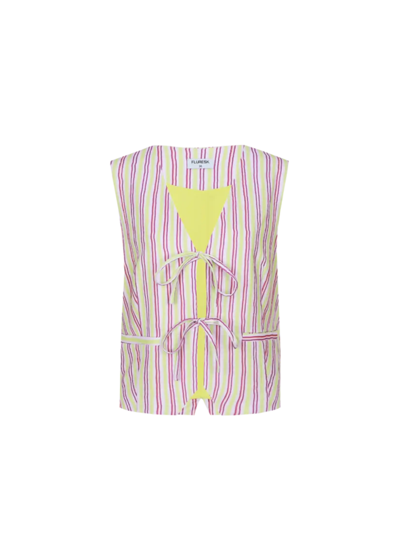 FLURESK Beatriz gilet Orchid Purple/Vivid Pistache
