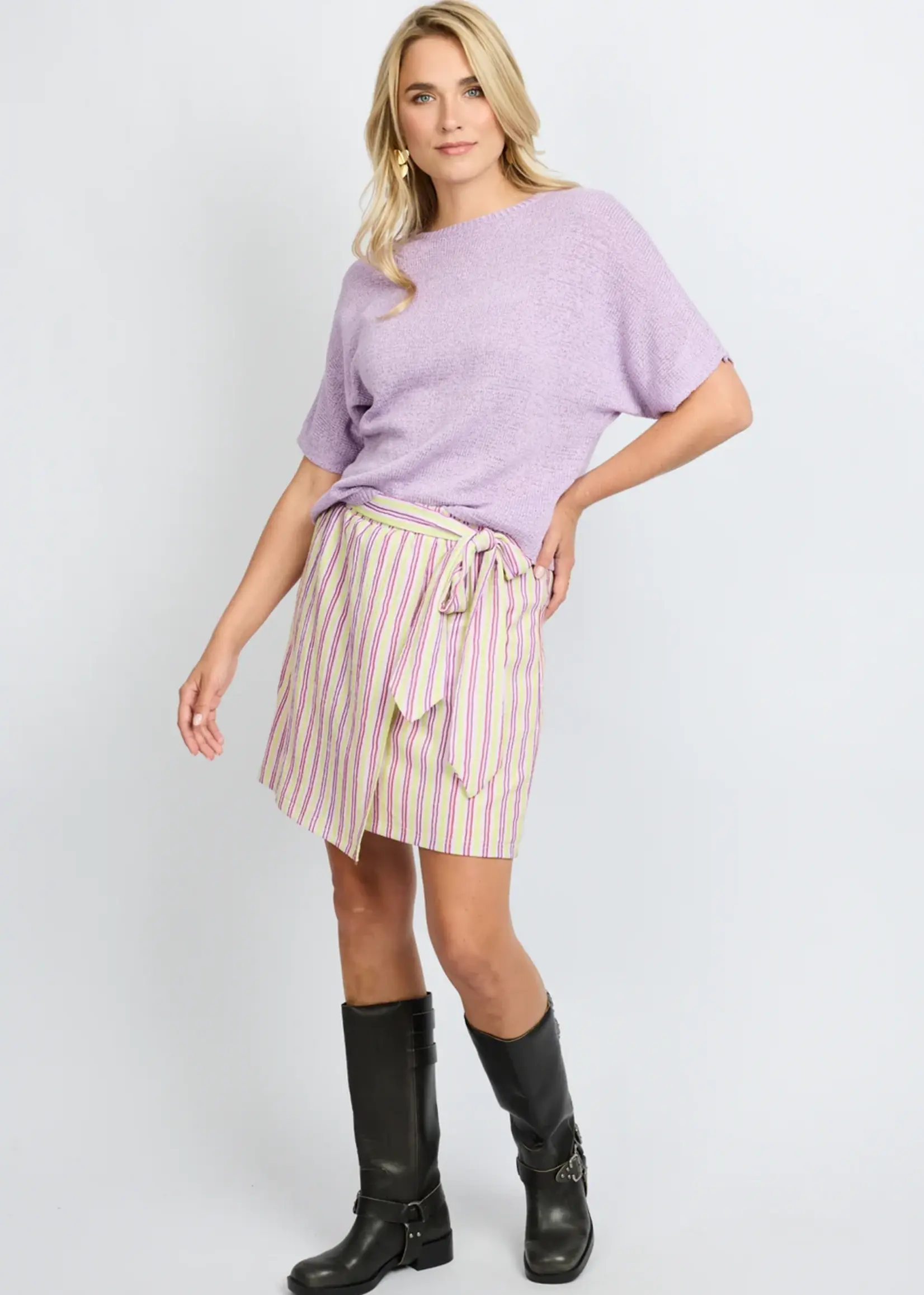 FLURESK Lavinia skirt Orchid Purple/Vivid Pistache