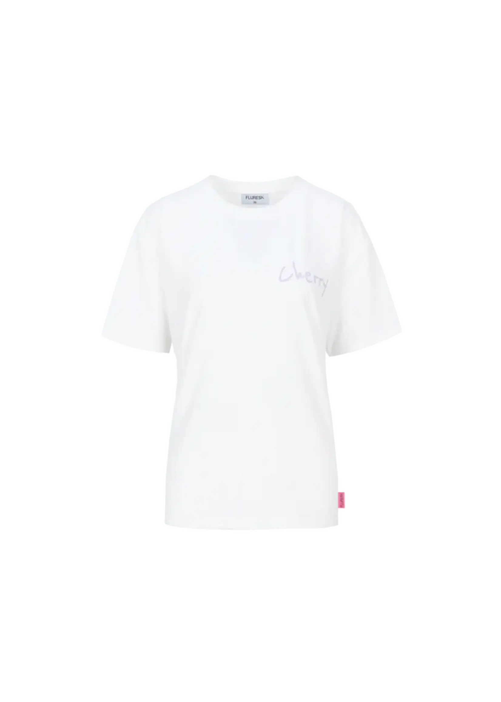 FLURESK Danay T-shirt 	Offwhite/Orchid Purple Maat 38
