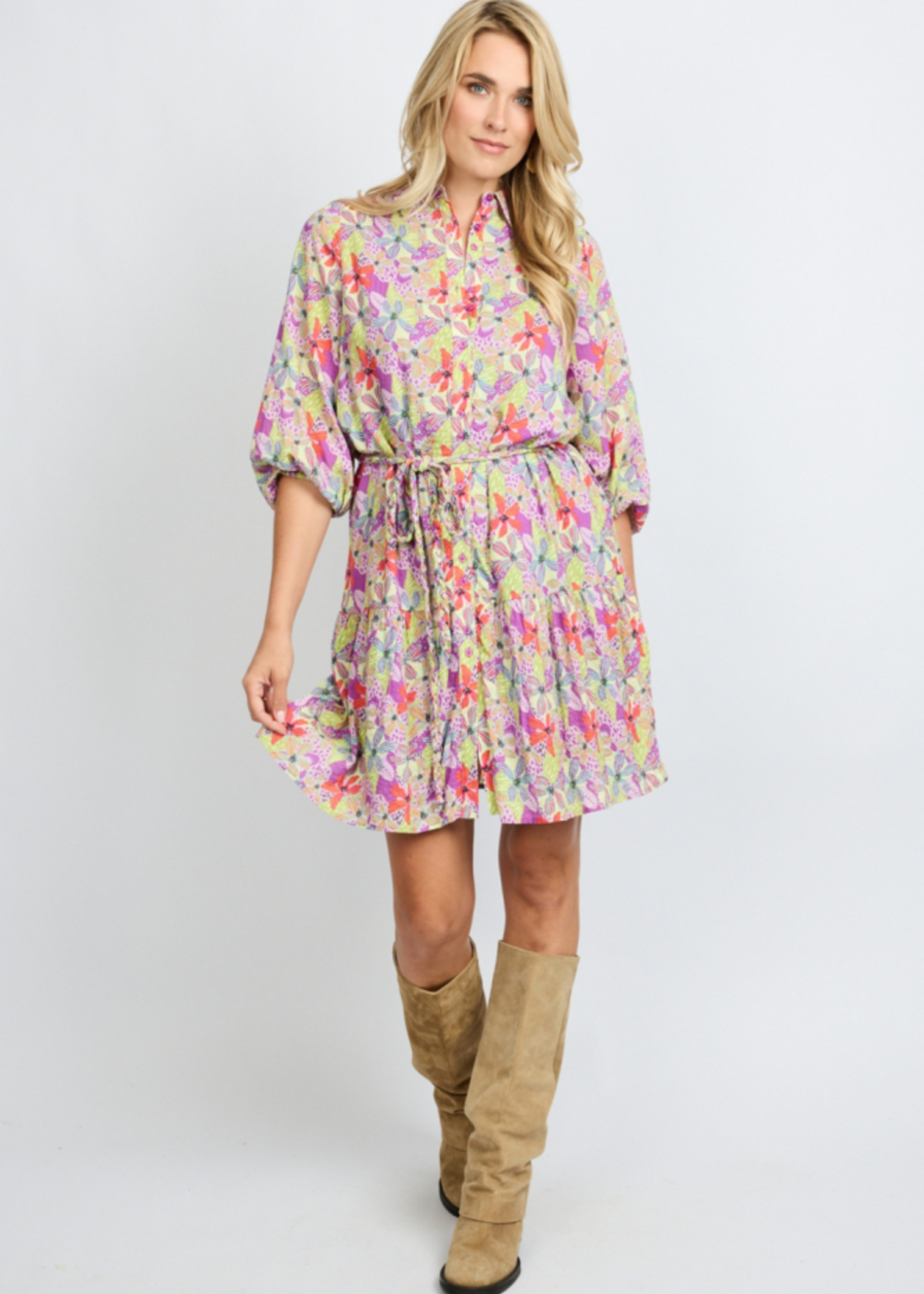 FLURESK Leticia dress Violet/Orchid Purple