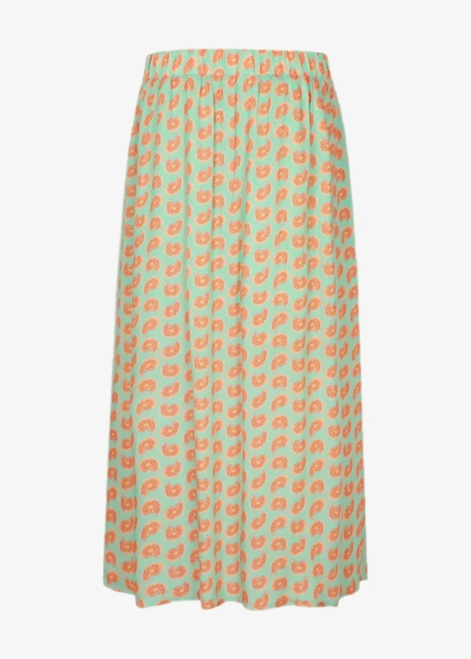 FLURESK Zoraida Skirt Fresh Mint/Saffron Orange